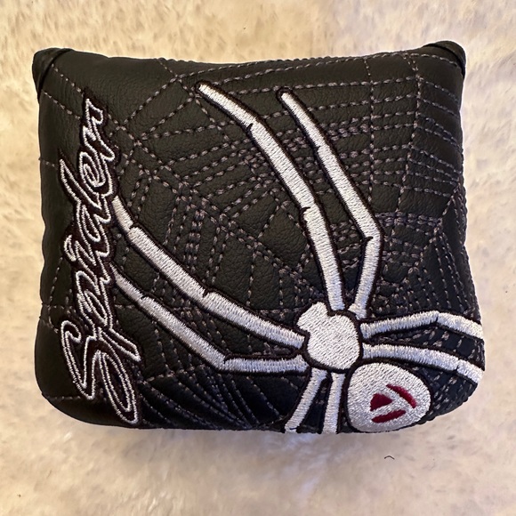 TaylorMade Spider Mini Black Mallet Putter Headcover Golf Head Cover. NEW - Picture 3 of 8